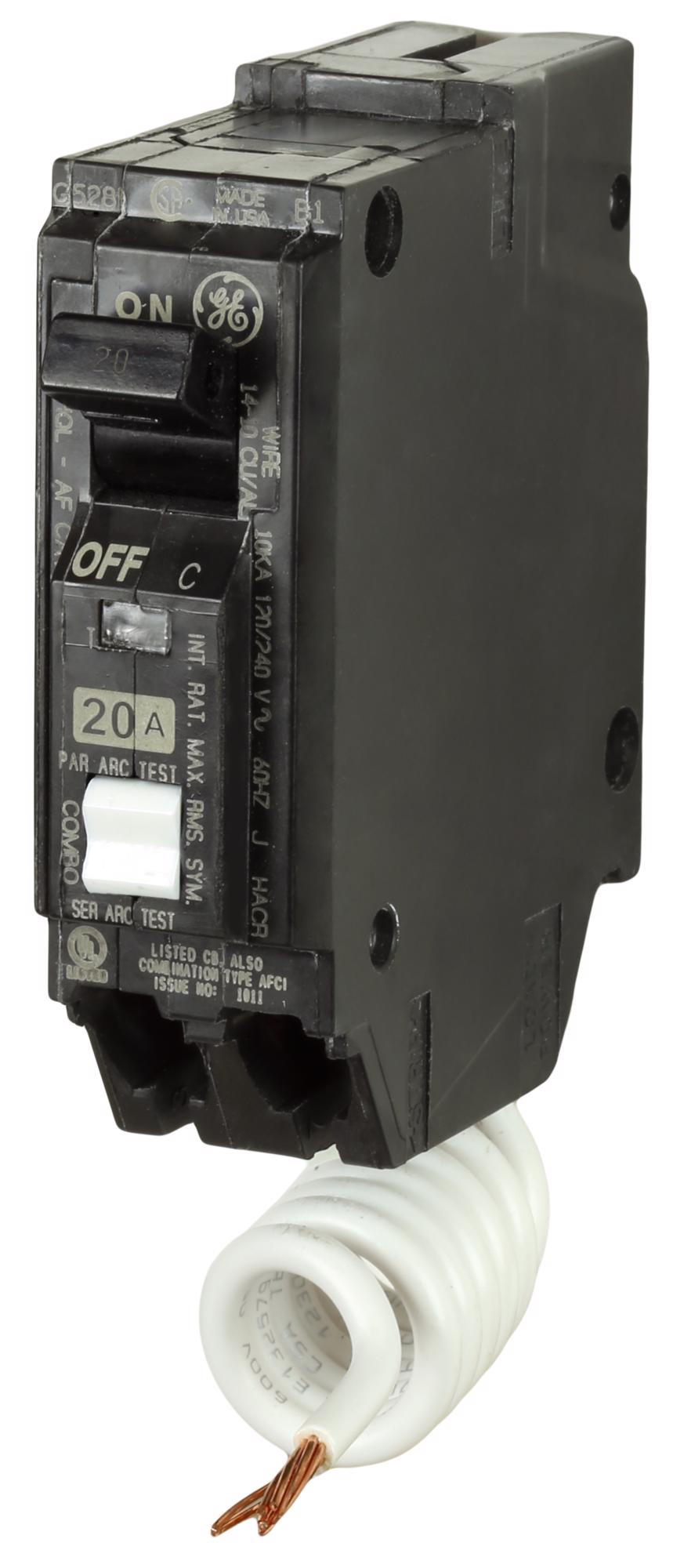 GE THQL1115AF2 Q-Line, 1 Pole, 15 Amp, Plug-On AFCI Circuit