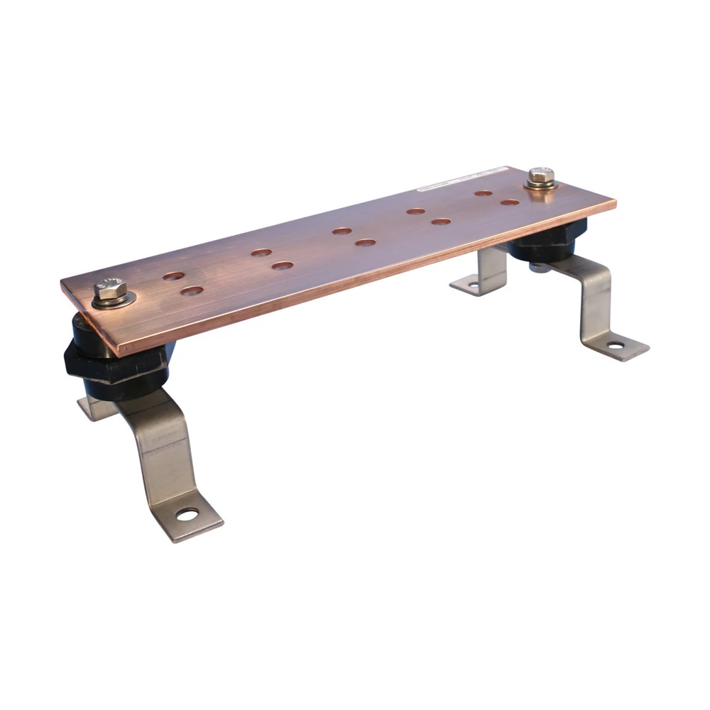 EGバー nVent ERICO EGBA14412LL Grounding Busbar With Insulators, Brackets