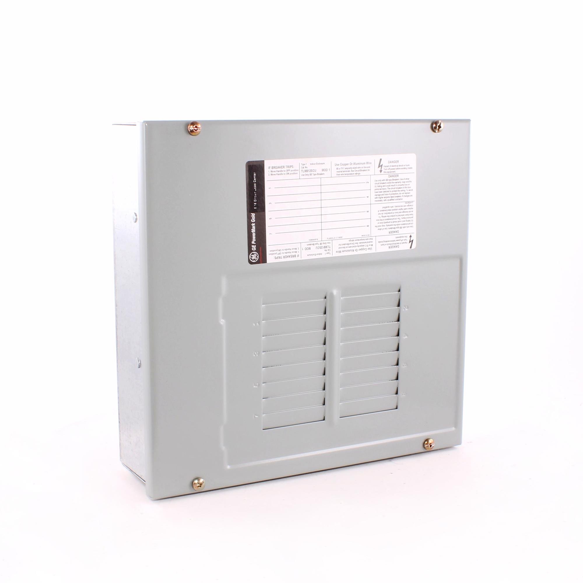 GE TLM812SCU 125 Amp, 8 Circuit, Convertible Load Center