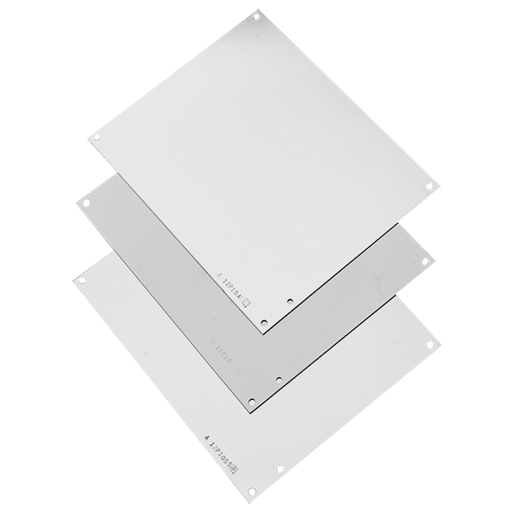 Hoffman A6P6 Junction Box Panel/Cover, Fits 6x6 Box, Steel, White