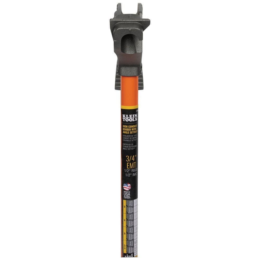 Klein 51603 Iron Conduit Bender Full Assembly, 1/2IN EMT