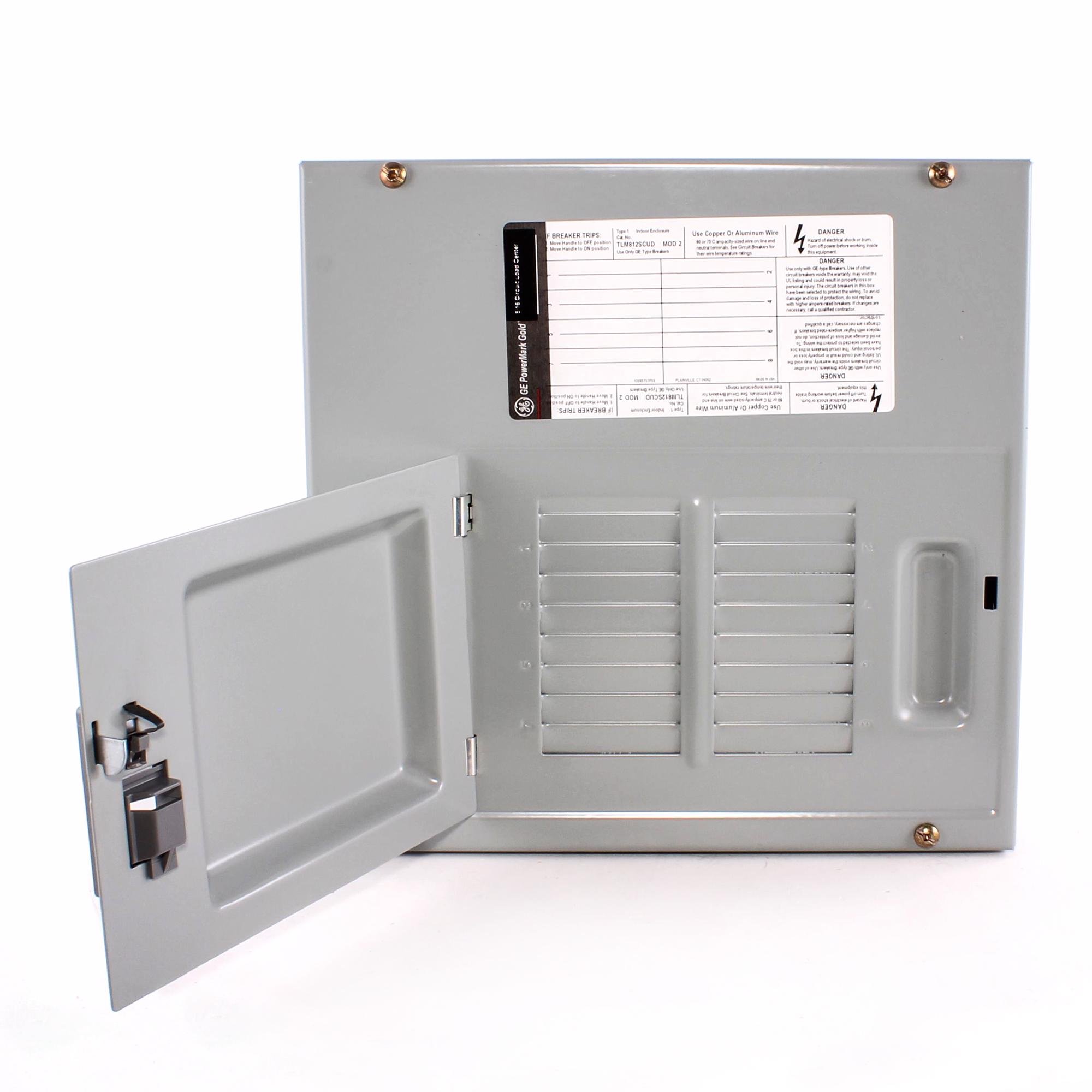 GE TLM812SCUD 125 Amp, 6-8 Circuit, Convertible Load center