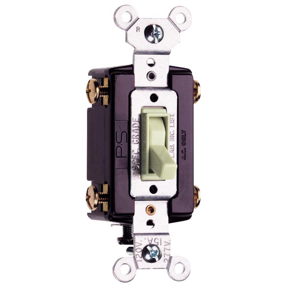 Pass & Seymour 664-LAG 15 Amp, 4 Way, AC Quiet Toggle Switch, 120