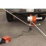 Cannon 6 K wire puller hitched to truck hitch