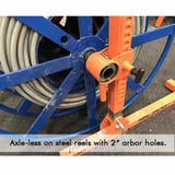 Real Jacks R J6 K with steel compartmentalized reel axleless technology with closed arbor