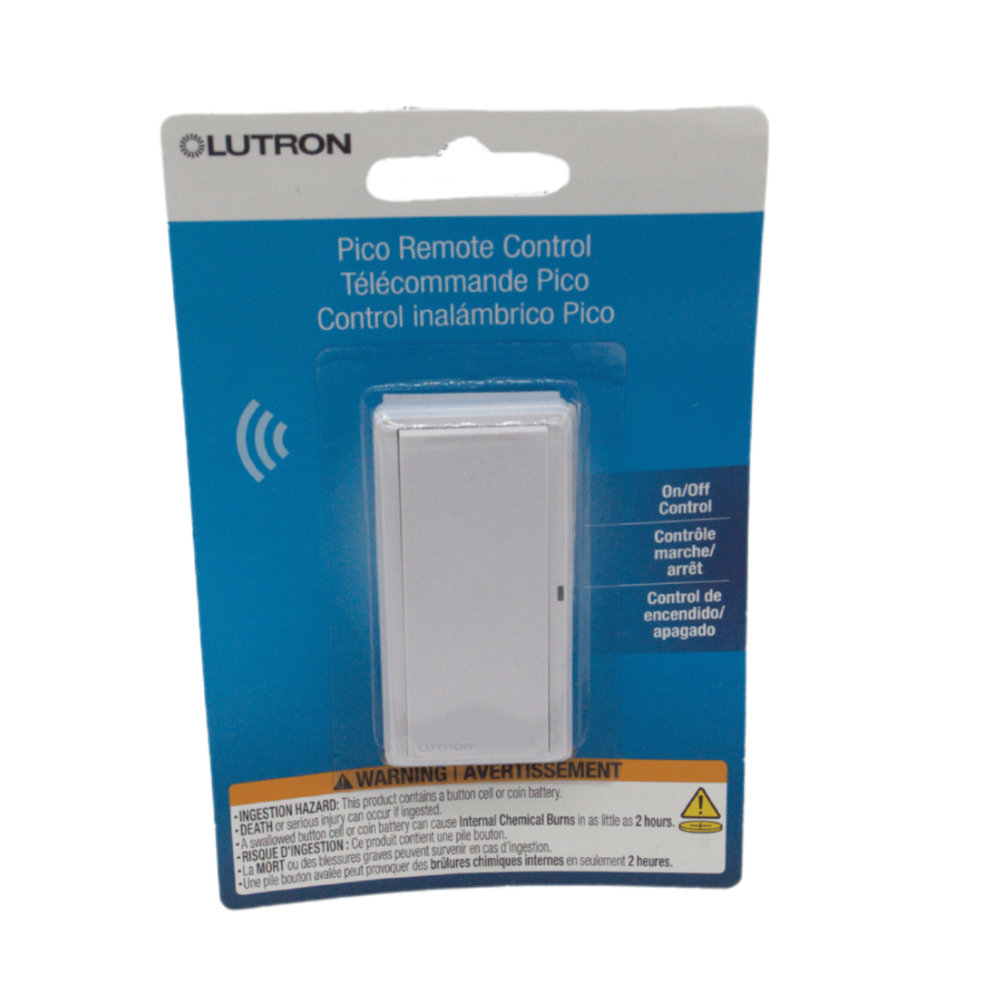 Lutron PJ2-P2B-GWH Pico Paddle Remote For On/Off Control Of Caseta