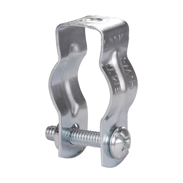 OHLECTRIC 1-inch Conduit Hangers (Pack Of 10) - Zinc Plated Steel For Rigid & EMT Conduit Mounting