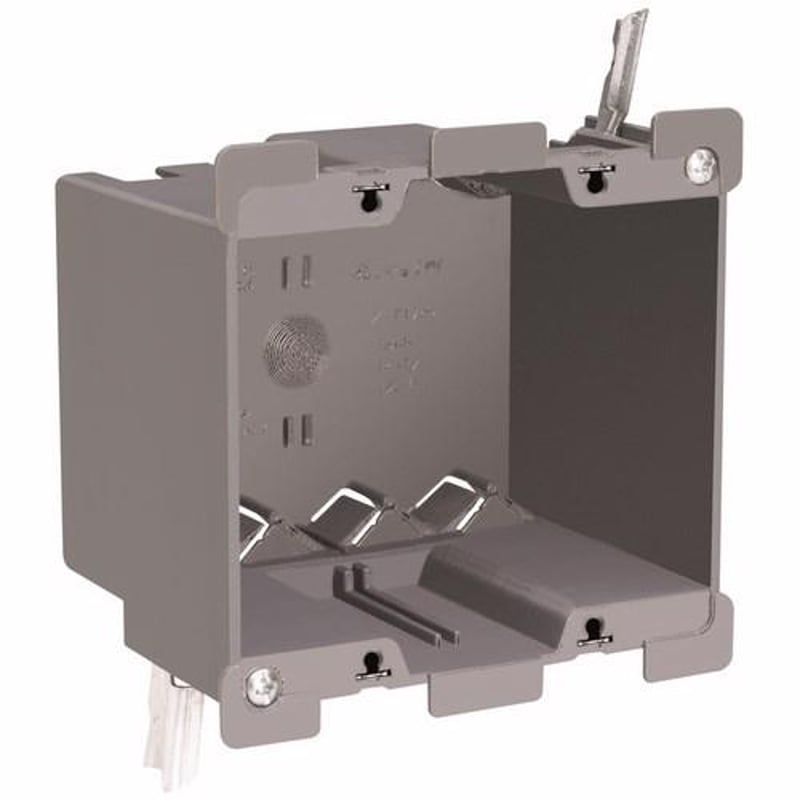 Pass & Seymour S2-32-W 2 Gang Switch/Outlet Box, Adjustable, Old Work ...