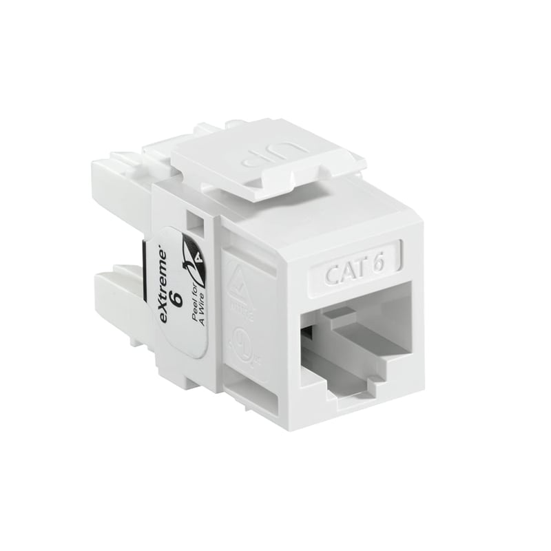 Leviton eXtreme QuickPort 61110-RW6 8-Conductor 8-Position Channel ...