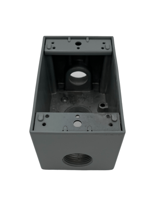 Deep Weatherproof Outlet Box, Die Cast Aluminum, 22.5 cu-in Capacity, 1 ...