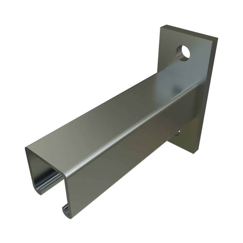 Power-Strut PS-651-18-EG PS 651 Reversible Slot Up Channel Bracket, 2 ...