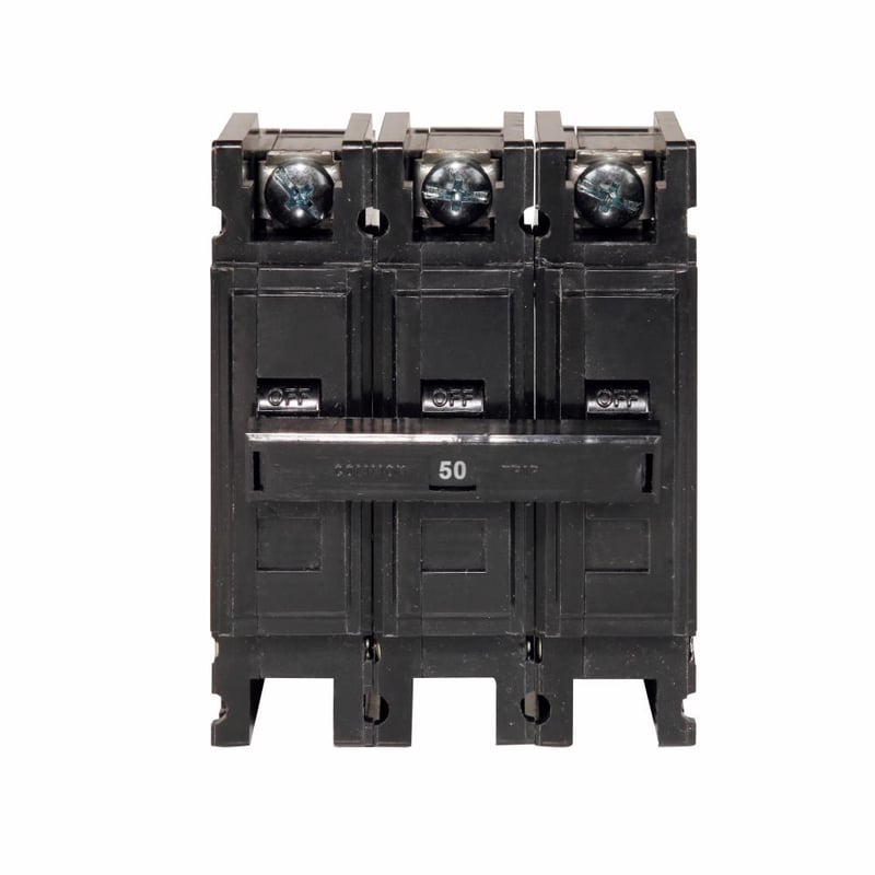 EATON QuickLag QC3050H Type QC Miniature Circuit Breaker, 240 VAC, 50 A ...