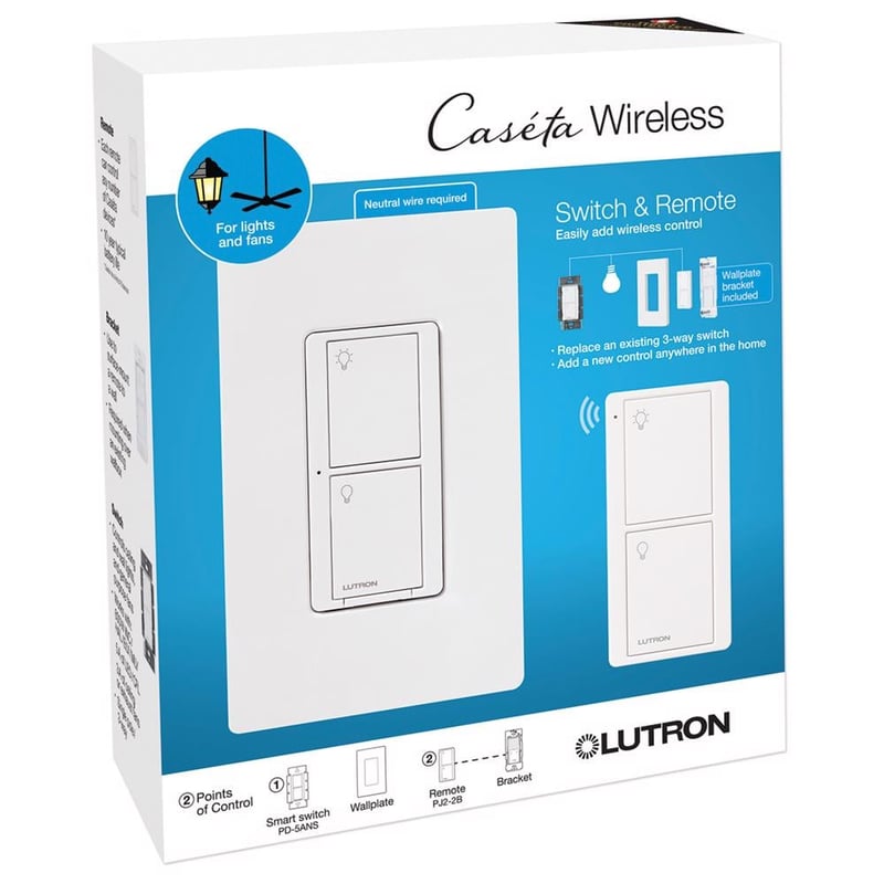 caseta smart switch 3 way kit with remote bracket