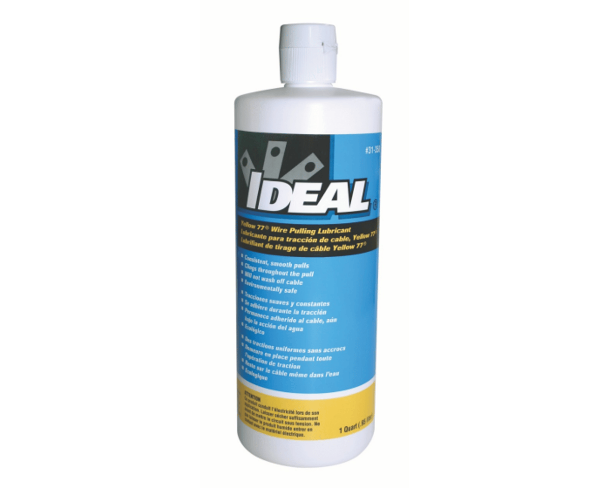Ideal 31-358 Yellow 77 Wire Pulling Lubricant, Wax-Based, 1
