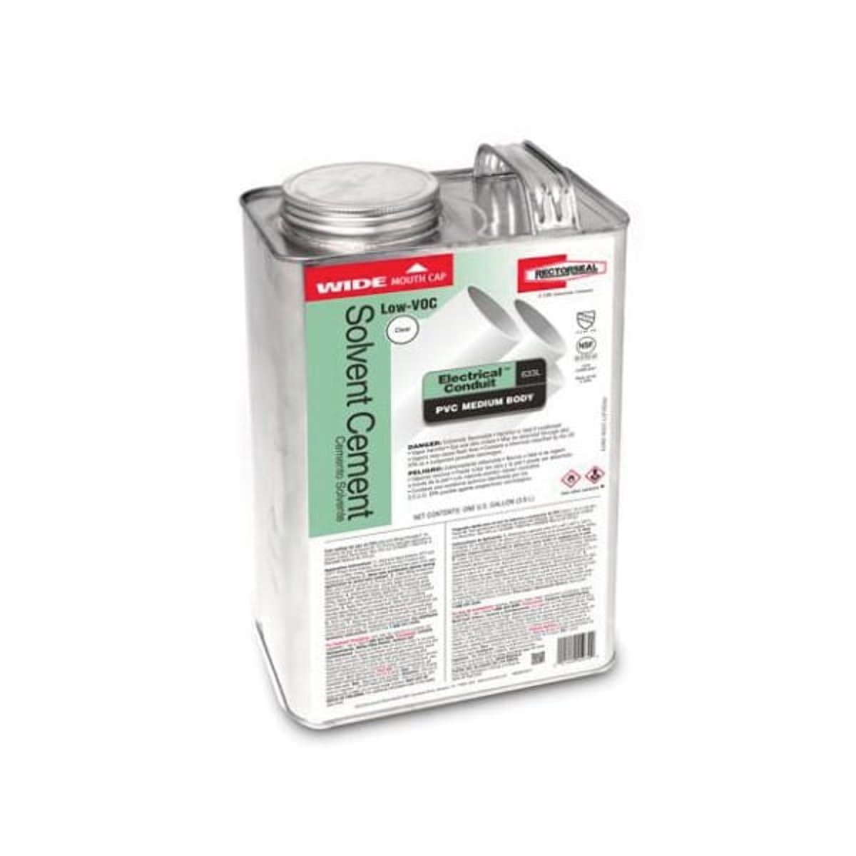 RectorSeal 55979 Solvent Cement, 1 gal Can, Liquid Form, Clear