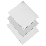 Hoffman A12P12 Junction Box Panel/Cover, Fits 12x12 Box, Steel