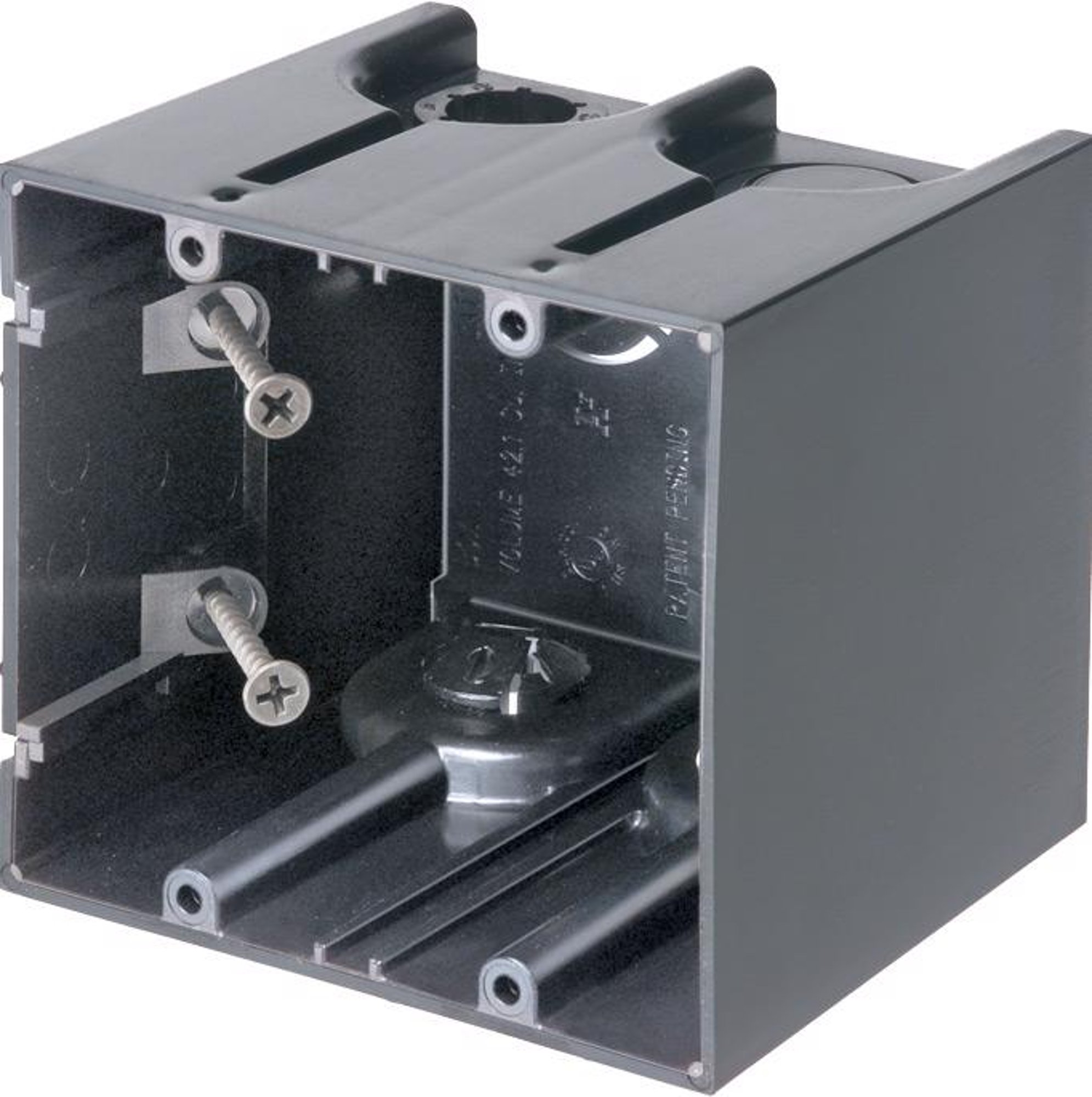 Arlington F102 2 Gang Screw Mount Electrical Outlet Box, New/Old