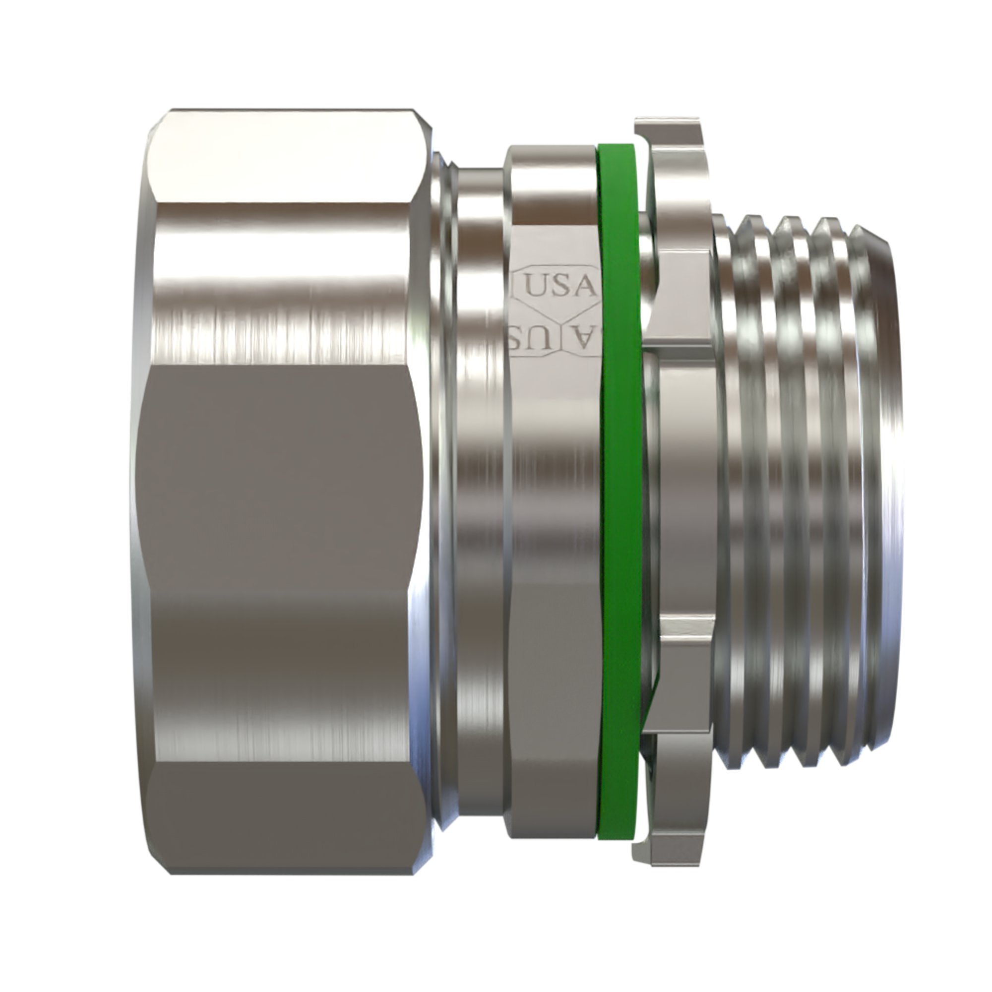 1 1/4IN Liquid Tight Insulated Connector, Straight, Metallic