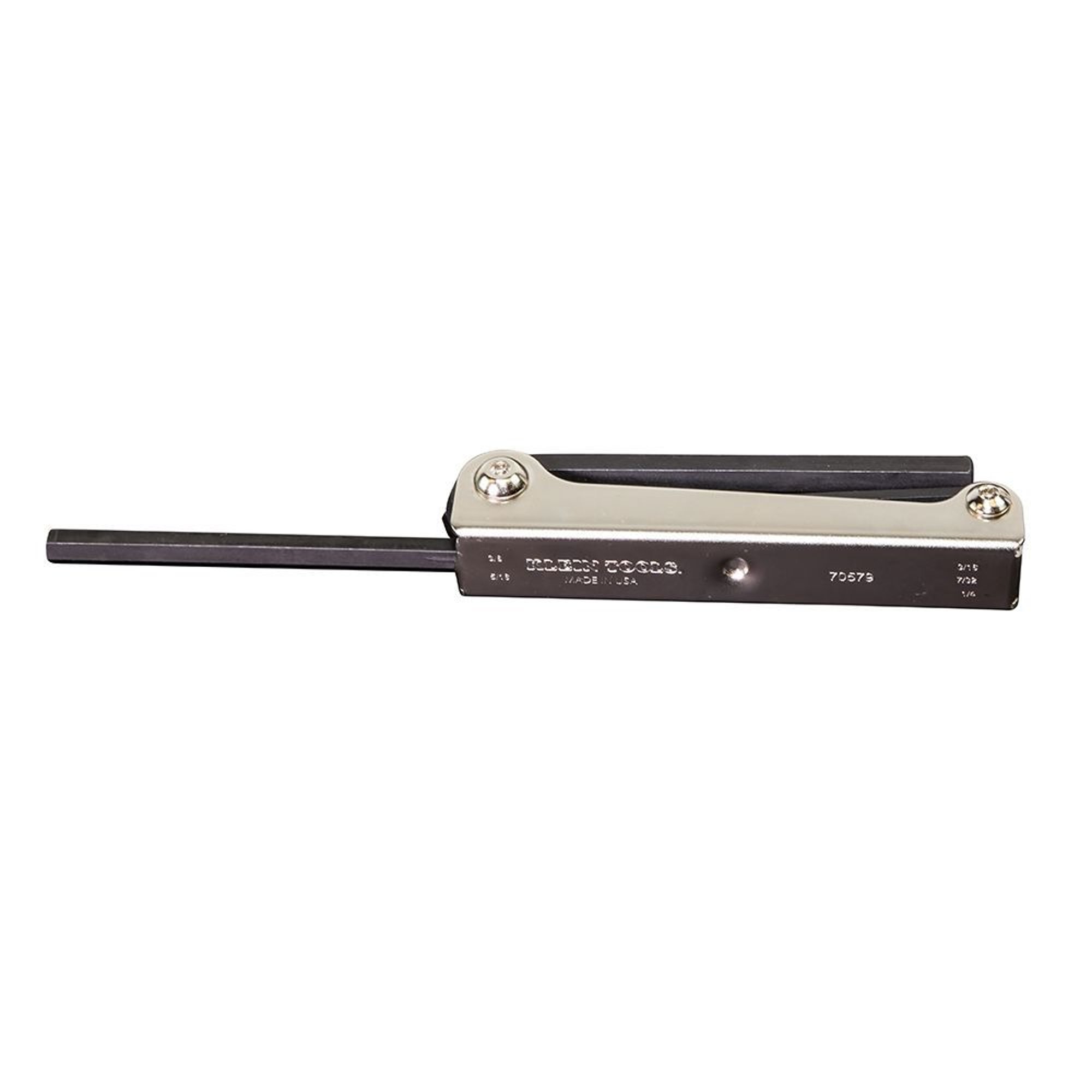 Klein 70579 2-Position Folding Hex Key Set, 5 Pieces, 3/16