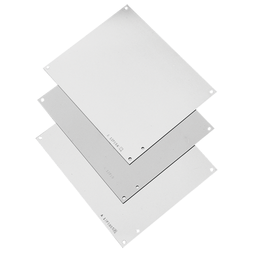 Hoffman A12P12 Junction Box Panel/Cover, Fits 12x12 Box, Steel