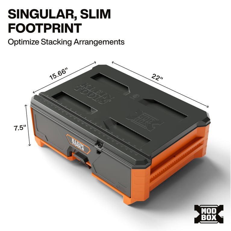 KLEIN 54844MB MODbox Compact Single Drawer, Full Width | Mars Electric