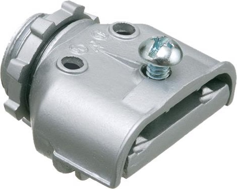 Arlington 846 Duplex Straight Single Screw Cable Connector, 3/8 in
