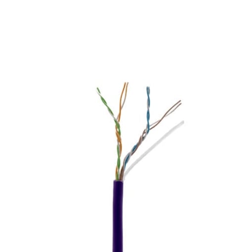 MWC A50089PUR CAT5E 24/4PR Purple Plenum 1000 FT Box